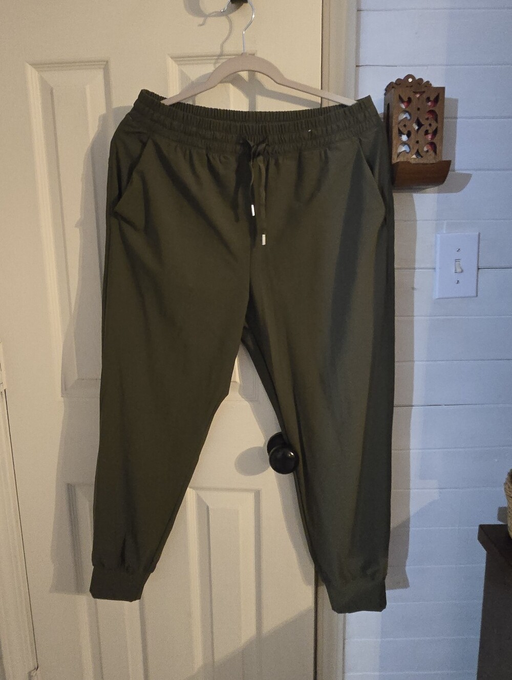 Olive Green Jogger Pants - Casual Athletic Fit